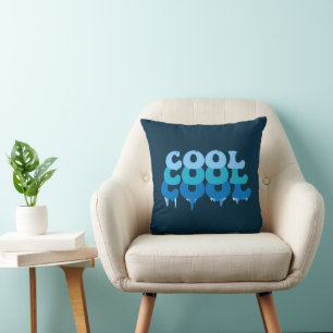 Cool Ice Cold Fun Blue Quote Kussen