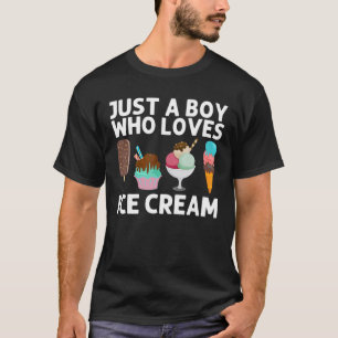 Cool Ice Cream Art voor jongens Kinder Gelato Cone T-shirt