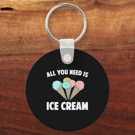 Cool Ice Cream Costume For Men Women Kids Adult Ic Sleutelhanger (Voorkant)