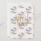 Cool Ice Cream Macaroons gestreept op zaterdag Kaart (Achterkant)