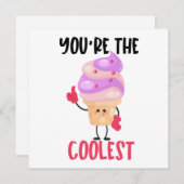 Cool Ice Cream Pun Notitiekaartje (Voorkant / Achterkant)