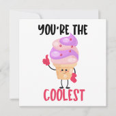 Cool Ice Cream Pun Notitiekaartje (Voorkant)