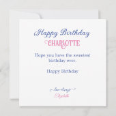 COOL ICE CREAM THEMA KINDEREN VERJAARDAGSTAART KAART (Achterkant)