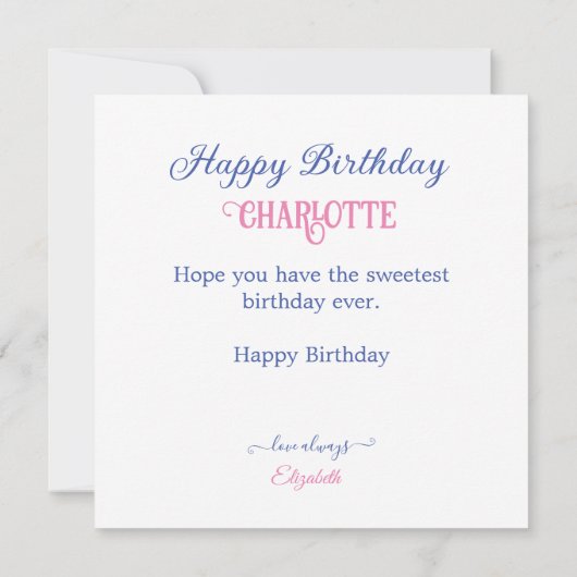 COOL ICE CREAM THEMA KINDEREN VERJAARDAGSTAART KAART (Achterkant)