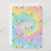 Cool Ice Creams Summer Tie Dye Baby shower Kaart (Achterkant)