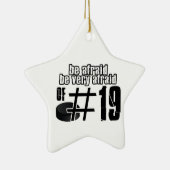 Cool Ice Hockey-design Keramisch Ornament (Rechts)