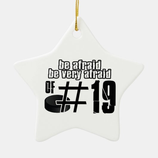 Cool Ice Hockey-design Keramisch Ornament (Voorkant)