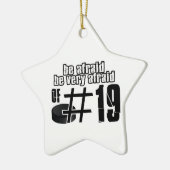 Cool Ice Hockey-design Keramisch Ornament (Links)