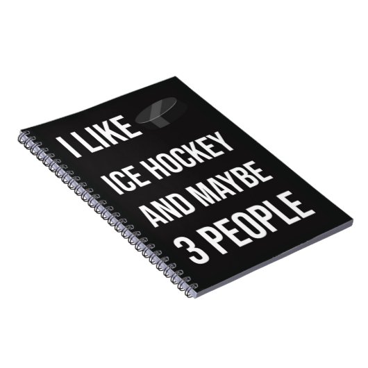 Cool Ice Hockey Gifts Keepsake Sports Team Sporty Notitieboek (Rechterzijde)