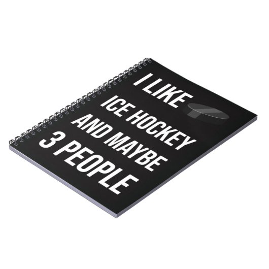 Cool Ice Hockey Gifts Keepsake Sports Team Sporty Notitieboek (Linkerzijde)