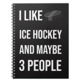 Cool Ice Hockey Gifts Keepsake Sports Team Sporty Notitieboek (Voorkant)