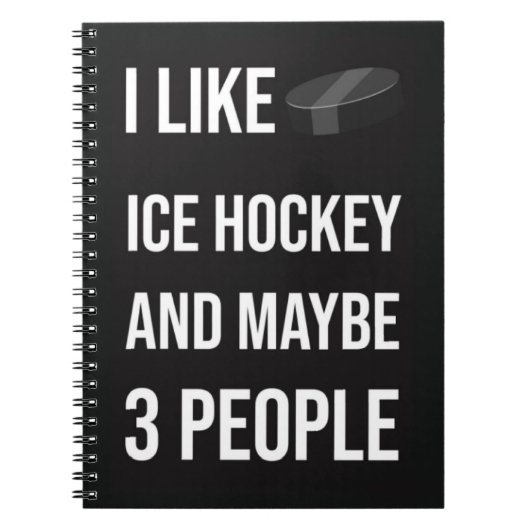 Cool Ice Hockey Gifts Keepsake Sports Team Sporty Notitieboek (Voorkant)