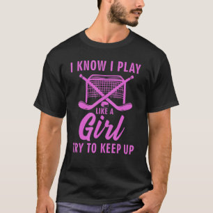 Cool Ice Hockey voor vrouwelijke meisjes Field Hoc T-shirt