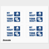 Cool Icehockey design Rechthoekige Sticker (Vel)