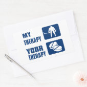 Cool Icehockey design Rechthoekige Sticker (Envelop)