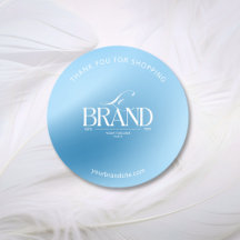  Cool Icy Blue Smooth Gradient Business Logo