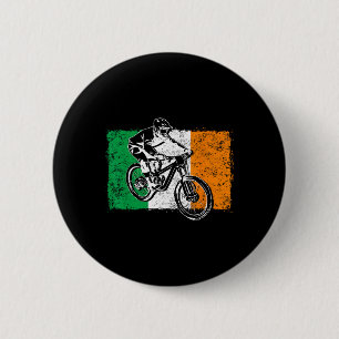 Cool Ierland Vlag Vintage Ierse Vlag Mtb Mountain Ronde Button 5,7 Cm