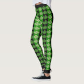 Cool Ierse Shamrock Helder Witte Hart Leggings (Links)