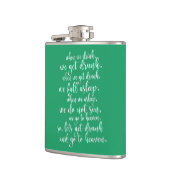 Cool Ierse toast St. Patrick's Day groen & wit Heupfles (Links)