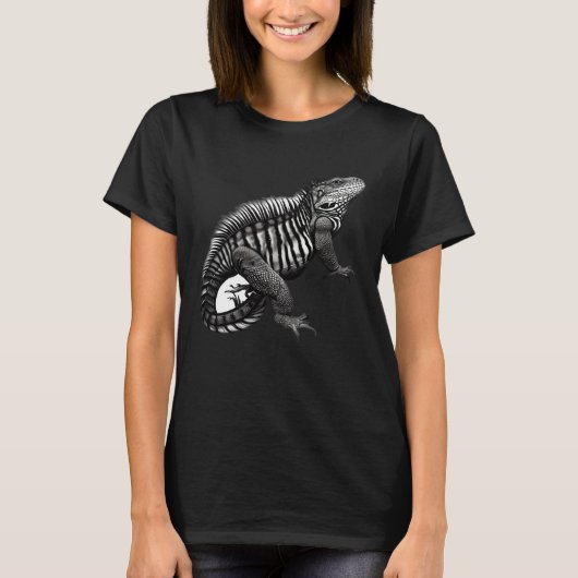 Cool Iguana For Reptile Lovers And Millennials T-shirt (Voorkant)