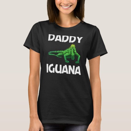 Cool Iguana voor mannen Papa Lizard Reptile Herpet T-shirt (Voorkant)
