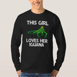 Cool Iguana Voor Meisjes Kinderen Hagedis Reptiel  T-shirt