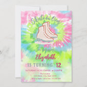 Cool Ijs schaatsen Tie Dye Verjaardag Kaart (Voorkant)