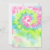 Cool Ijs schaatsen Tie Dye Verjaardag Kaart (Achterkant)