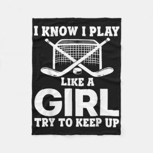 Cool ijshockey voor vrouwen Meisjes veldhockey lie Fleece Deken