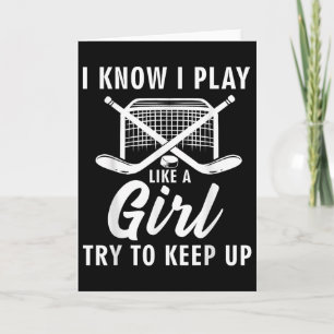Cool ijshockey voor vrouwen meisjes veldhockey lie kaart