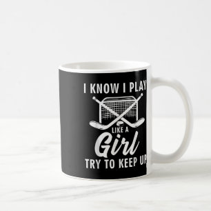 Cool ijshockey voor vrouwen Meisjes veldhockey lie Koffiemok
