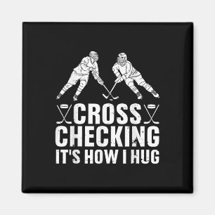 Cool ijshockeykunst mannen vrouwen jongens veld ij magneet