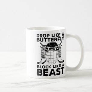 Cool ijshockeykunst voor mannen vrouwen keeper ijs koffiemok
