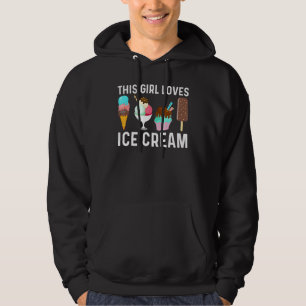 Cool Ijsje Kunst Voor Meisjes Kid Gelato Kegel Bev Hoodie