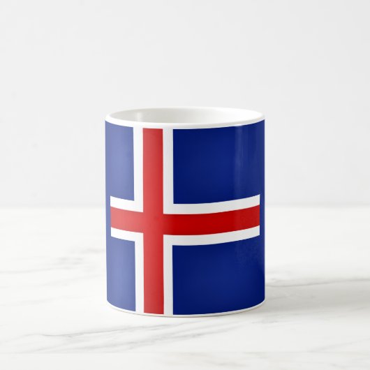 Cool IJsland Flag Koffiemok (Center)