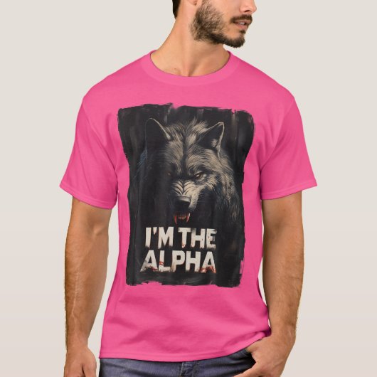 Cool, ik ben de Alpha Wolf Trendy T-shirt (Voorkant)