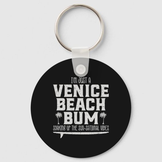 Cool, ik ben gewoon een Venice Beach-luier, zomers Sleutelhanger (Voorkant)