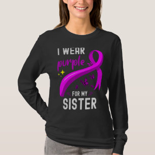 Cool ik Draag Paarse voor mijn zus Lupus Awareness T-shirt