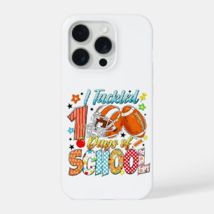 Cool, ik heb het 100 dagen schoolvoetbalthema aang iPhone 15 pro case