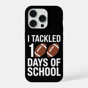 Cool, ik heb het 100 dagen schoolvoetbalthema aang iPhone 15 pro case
