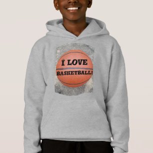 Cool Ik hou van basketbal leuk Kinder Shirt