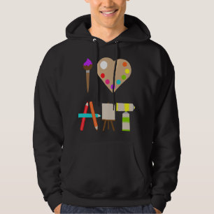 COOL IK HOU VAN KUNST LEUKE KLEUREN TOEKOMSTIGE KU HOODIE