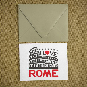Cool Ik hou van Rome Italië Colosseum Reizen Briefkaart