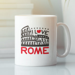 Cool Ik hou van Rome Italië Colosseum Reizen Koffiemok