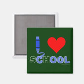 Cool! Ik hou van school (B) Magneet (Voorkant / Achterkant)