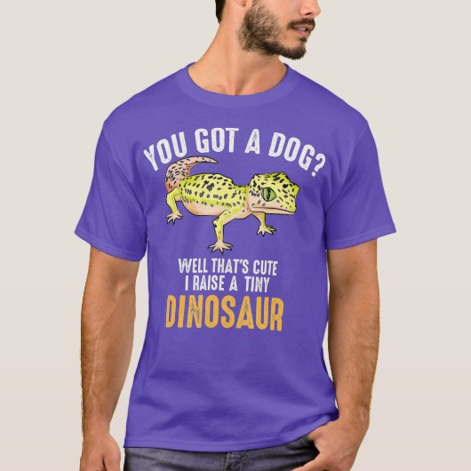 Cool Ik Raise Tiny Dinosaurus Grappige Luipaard Ge T-shirt (Voorkant)