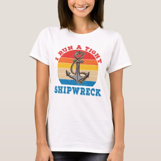 Cool Ik run een strak scheepswrak-idioom T-shirt (Voorkant)