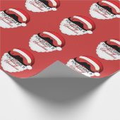 Cool ik snor je tot een prettige kerst. cadeaupapier (Hoek)