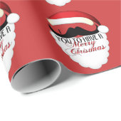 Cool ik snor je tot een prettige kerst. cadeaupapier (Rol Hoek)