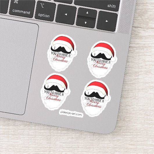 Cool ik snor je tot een prettige kerst. sticker (Detail)